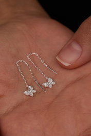 Heliophilia Silver Pendientes de Plata de Ley 925